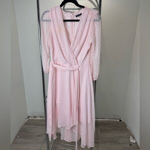 Tommy Hilfiger pink crossover dress